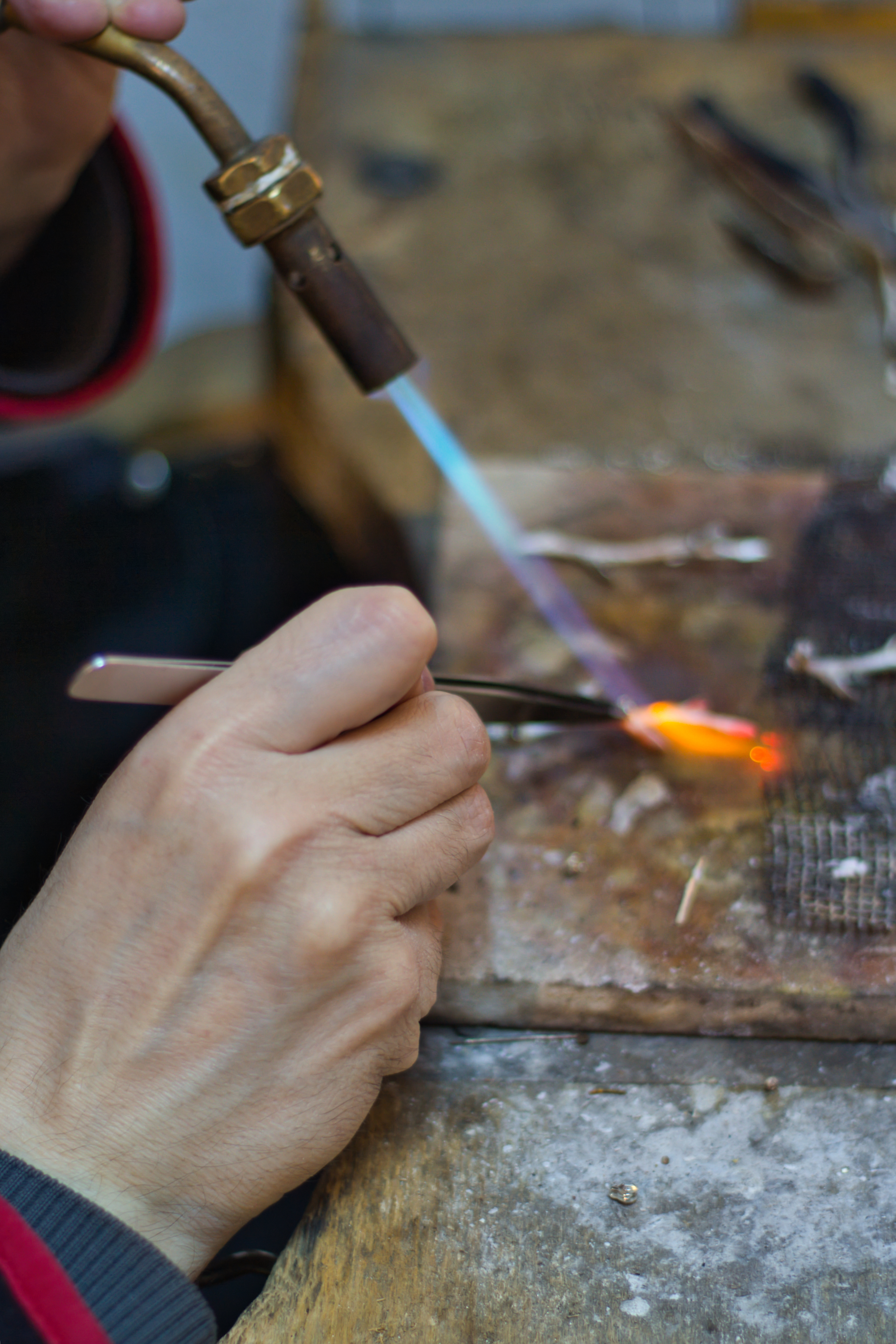 Hand-forging silver at the F&S atelier