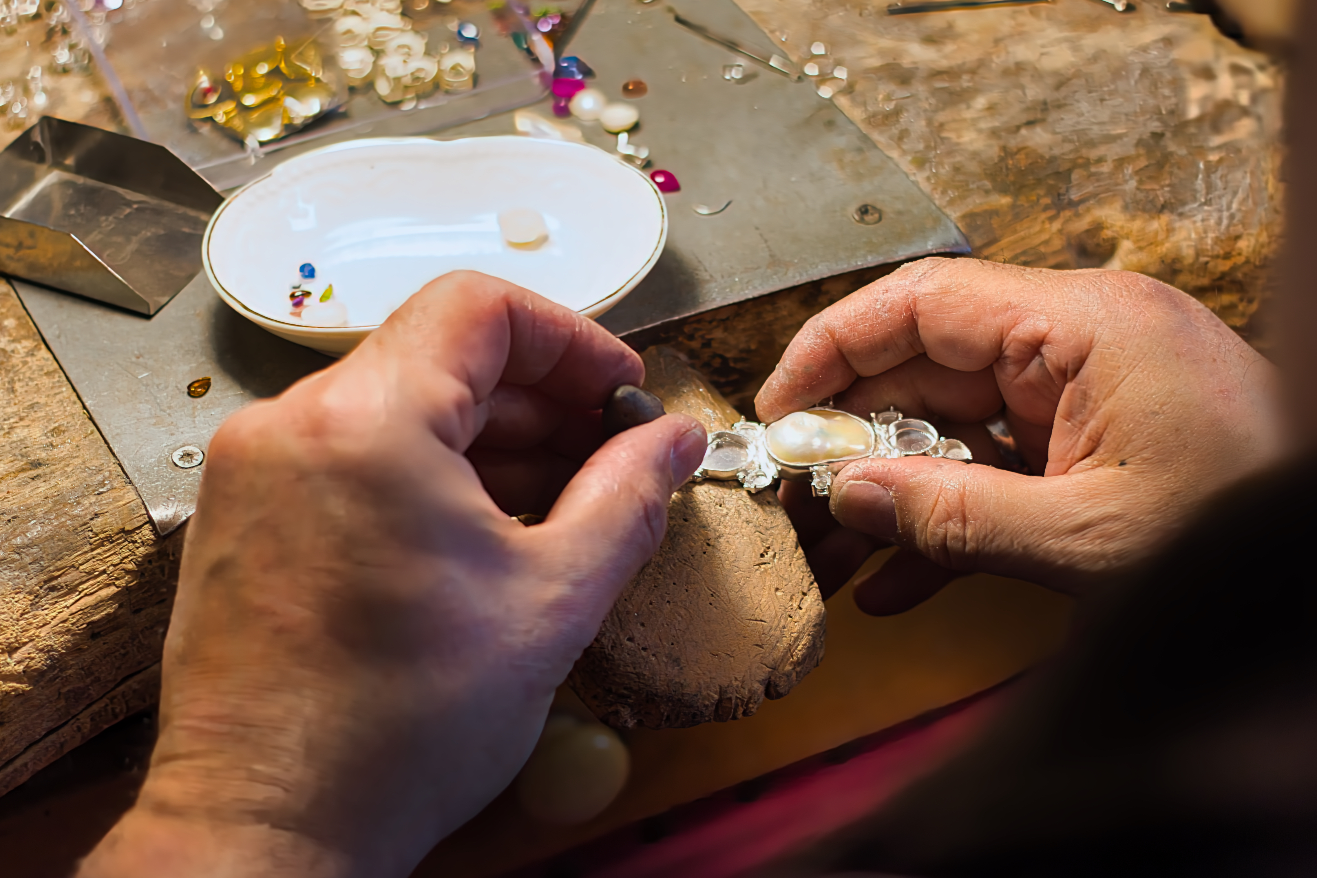 The F&S Silver atelier bench in Istanbul